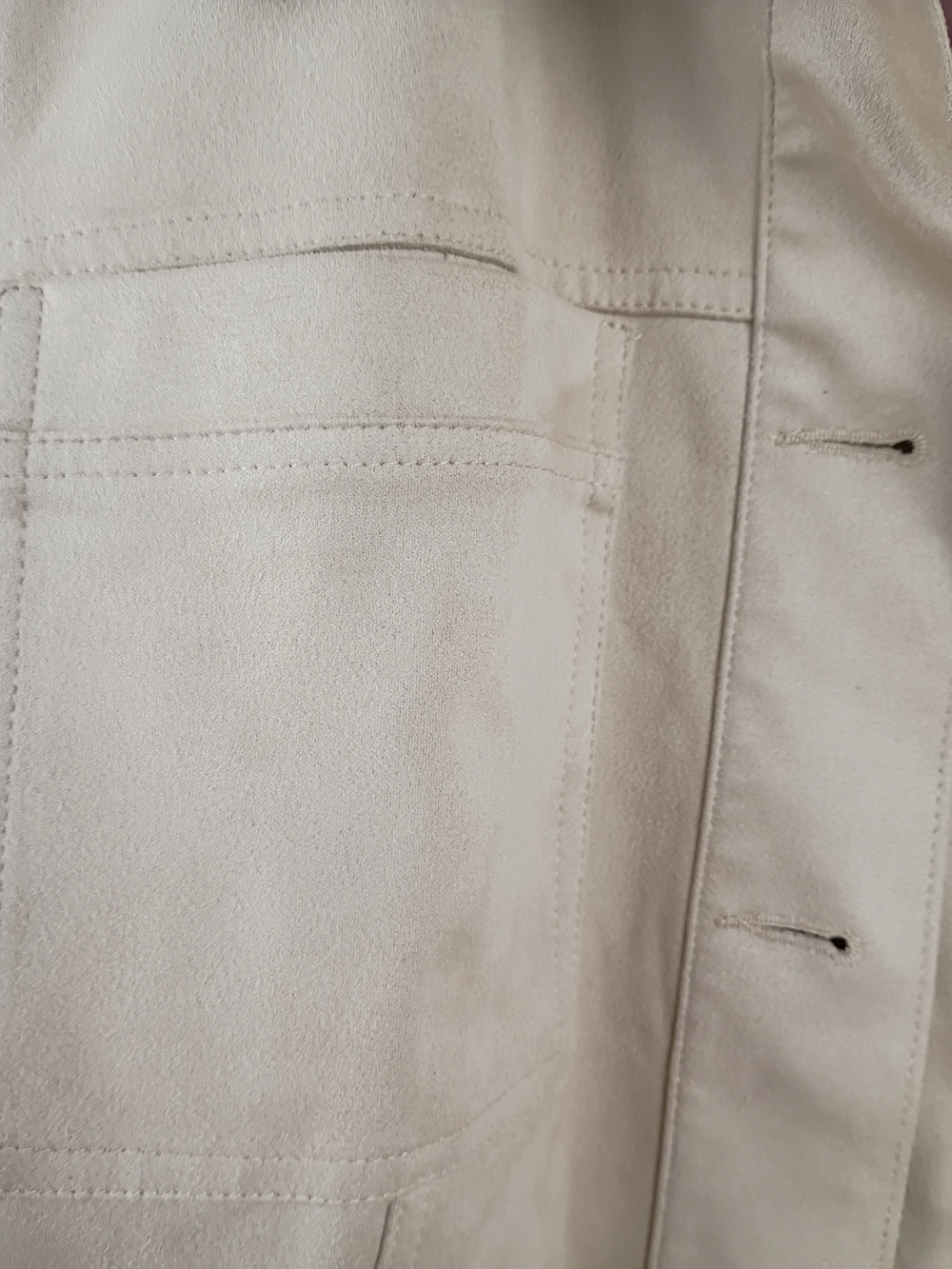 Womens Beige Cropped Utility Jacket - Picture 7 of 12